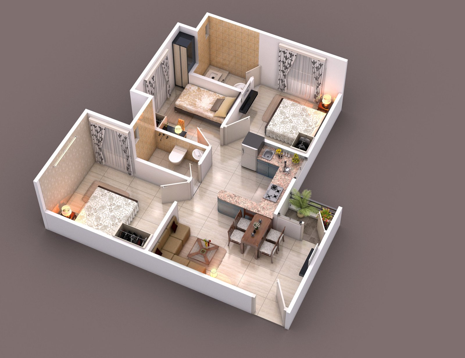 Custom Interior Scale Model